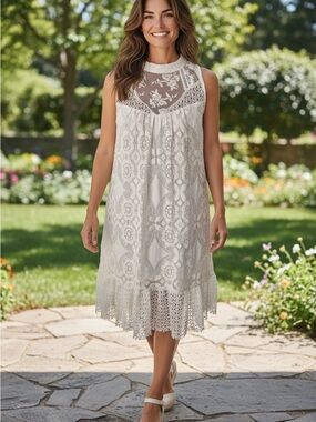 Xhilaration White Lace Mini Dress